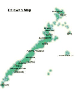 Carte de Palawan