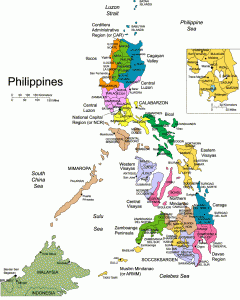 carte des Philippines